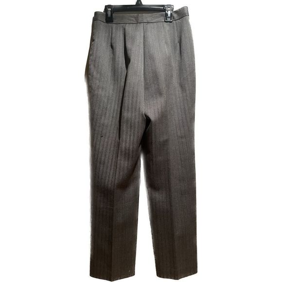Vintage 90s Herringbone Pleat Front Pants - Picture 3 of 11